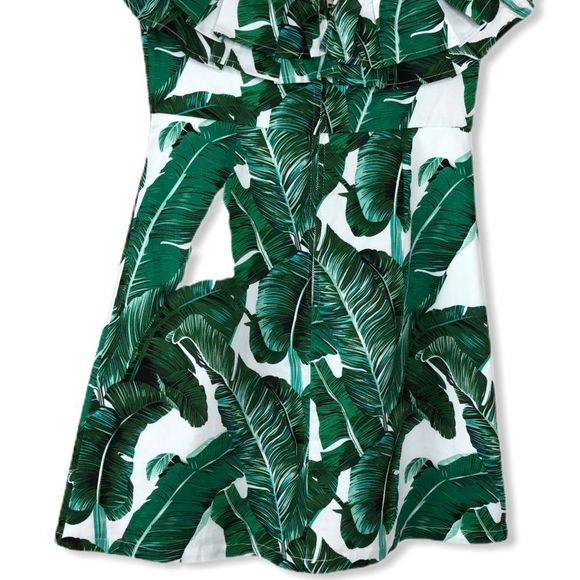 L’atiste Palm Print Off Shoulder Minidress NWT size Small - Picture 5 of 10
